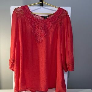 Pink Lane Bryant Boho Shirt, 14
